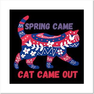 Spring Feline Frenzy Posters and Art